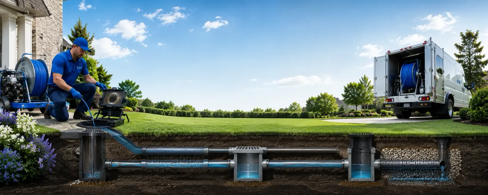Outdoor drain cleaning information for Highlands, NJ